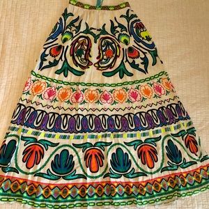 Colorful full skirt